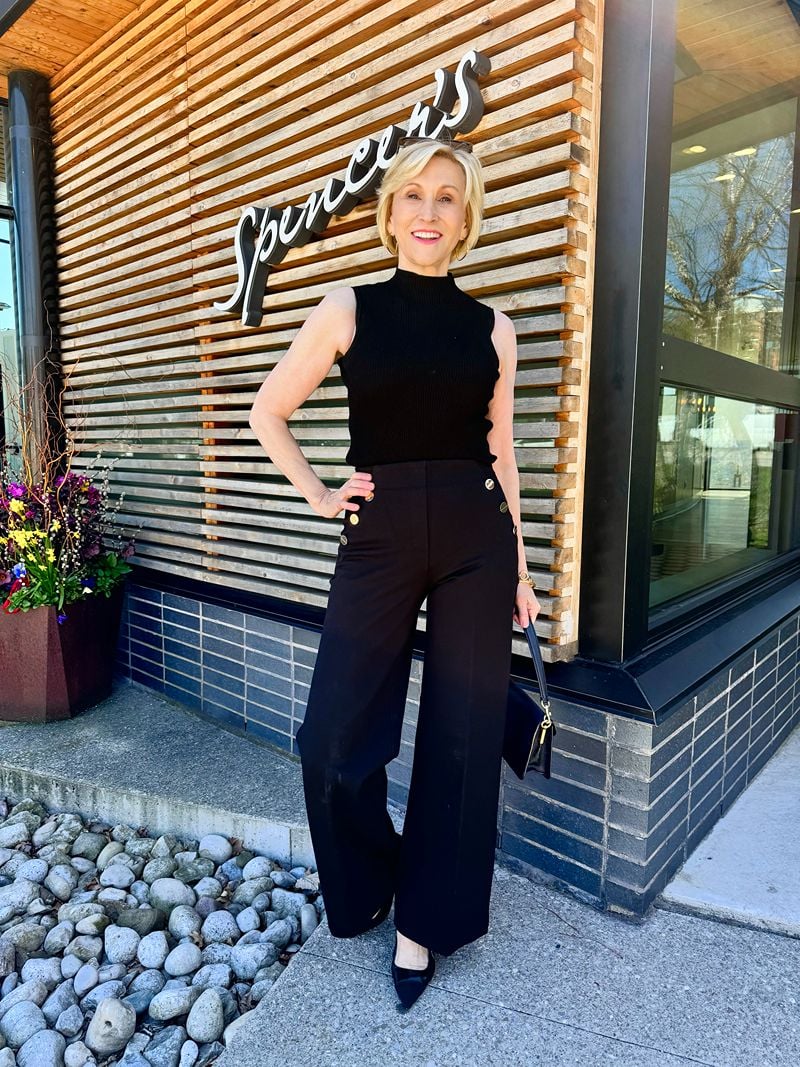 š¤£Last day! š„Special sale - Tummy Control Button Wide Leg Pant - naotstore