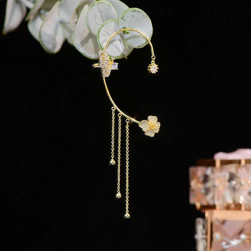 🔥Last day! 💥Special sale - Butterfly Tassel Style Zircon Earrings - naotstore