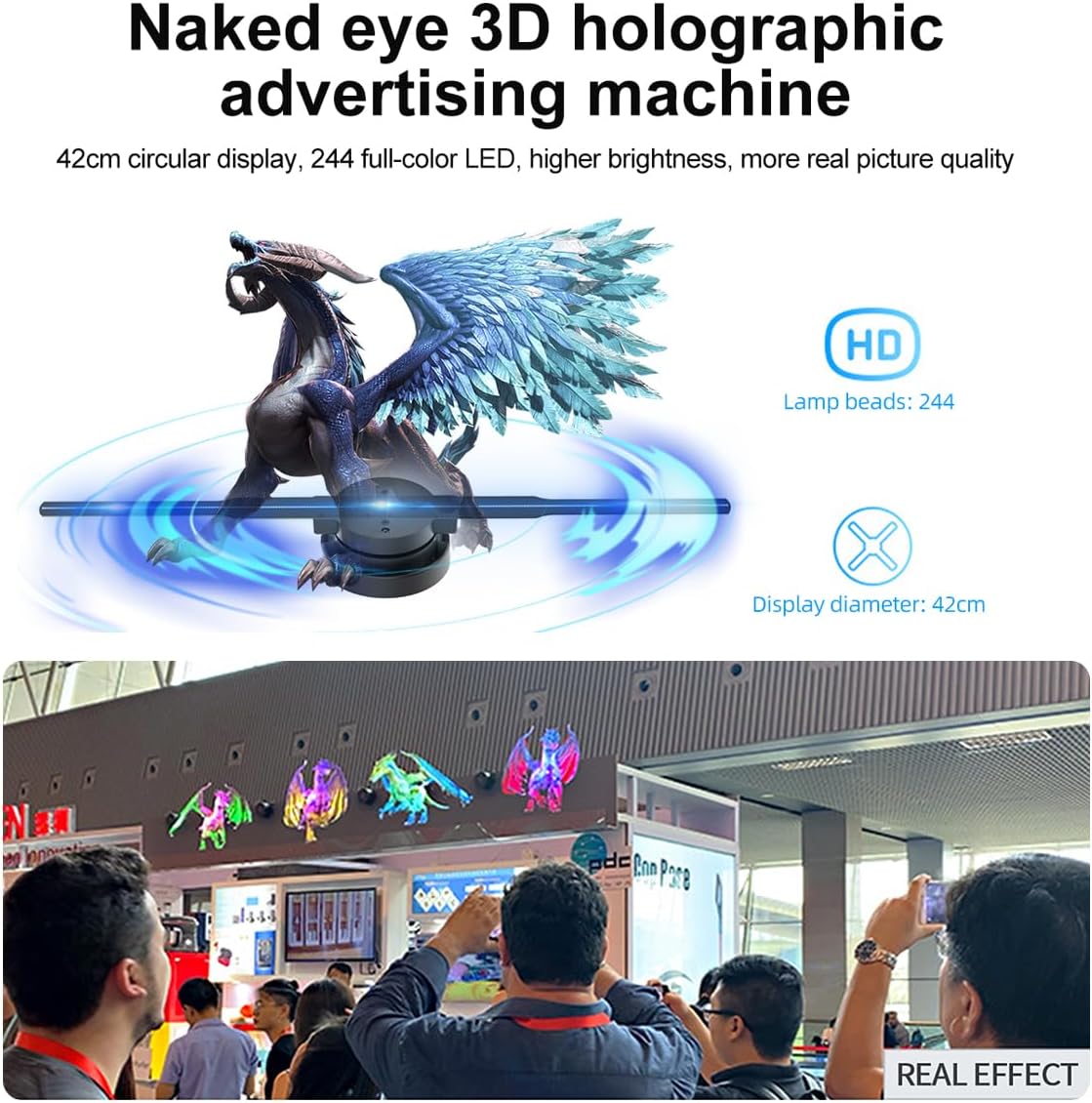 Naotstore - 3D Hologram LED Fan Projector
