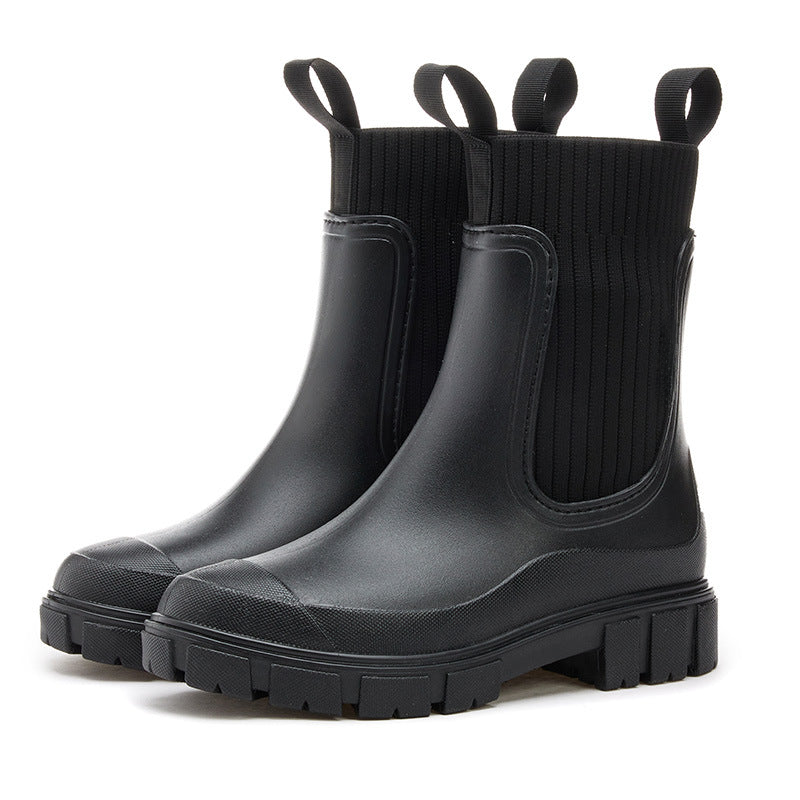 Naotstore - Waterproof Non-Slip Thick Sole Mid-Calf Boots