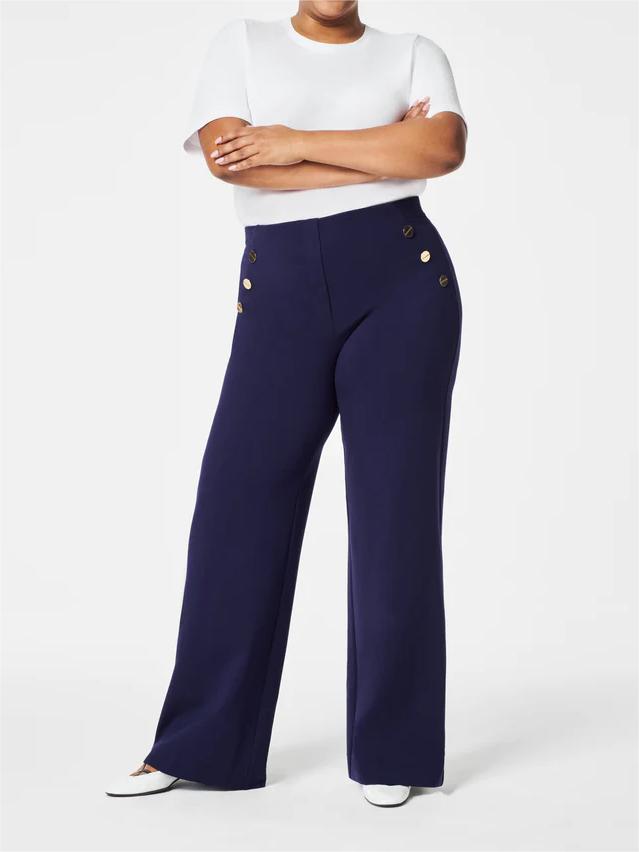 š¤£Last day! š„Special sale - Tummy Control Button Wide Leg Pant - naotstore