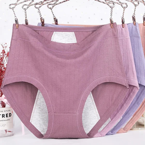💥Buy 1 get 2 free - High-waisted large-size pure cotton antibacterial and leak-proof physiological underwear - naotstore