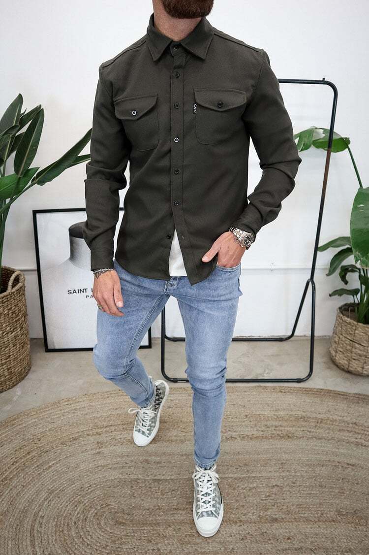 Naotstore - Button Down Shirt Jacket