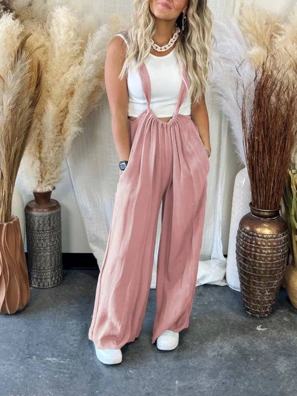 Naotstore - Stylish Suspender Jumpsuit