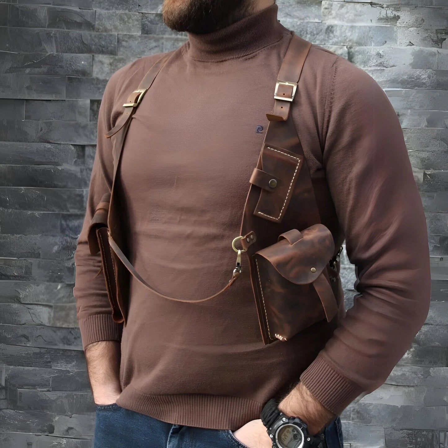 🤣Last day! 💥Special sale - New Leather Anti-theft Harness - naotstore