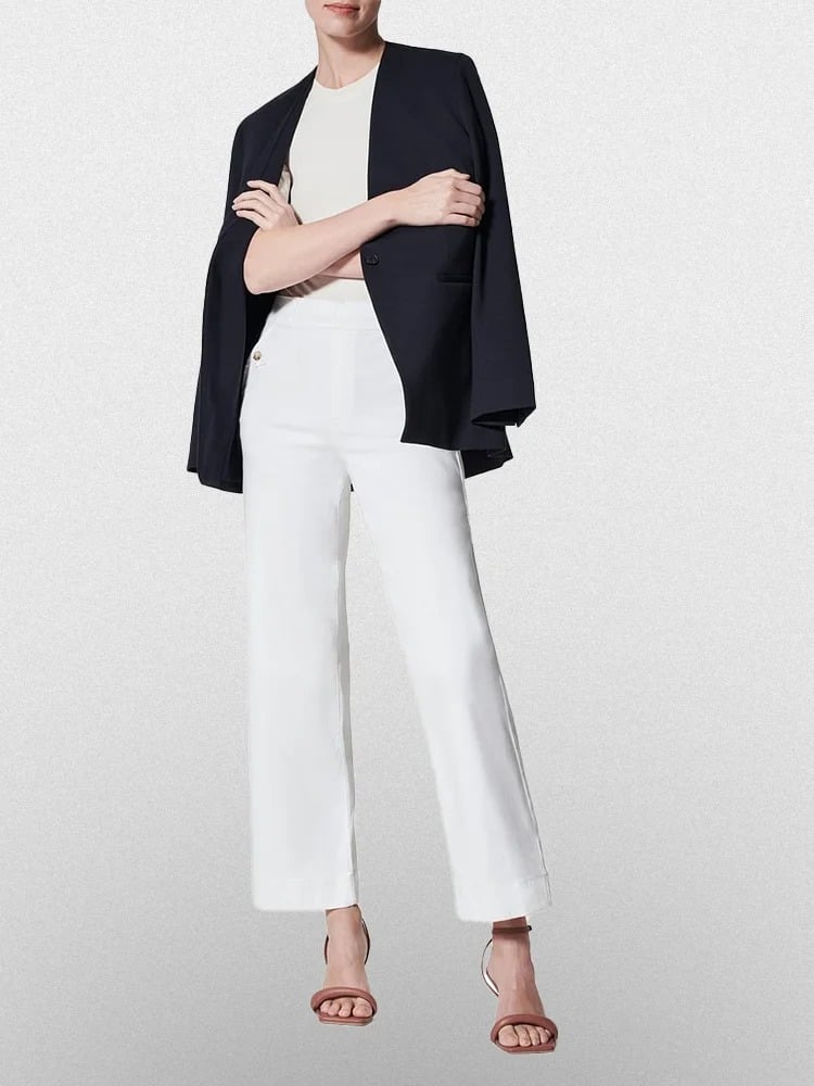 đLast day! đ„Special sale -Tummy Control Twill Cropped Wide Leg Pant - naotstore