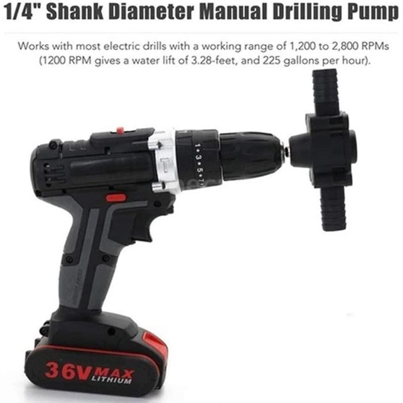 Naotstore - Hand Electric Drill Drive Self Priming Water Transfer Pump