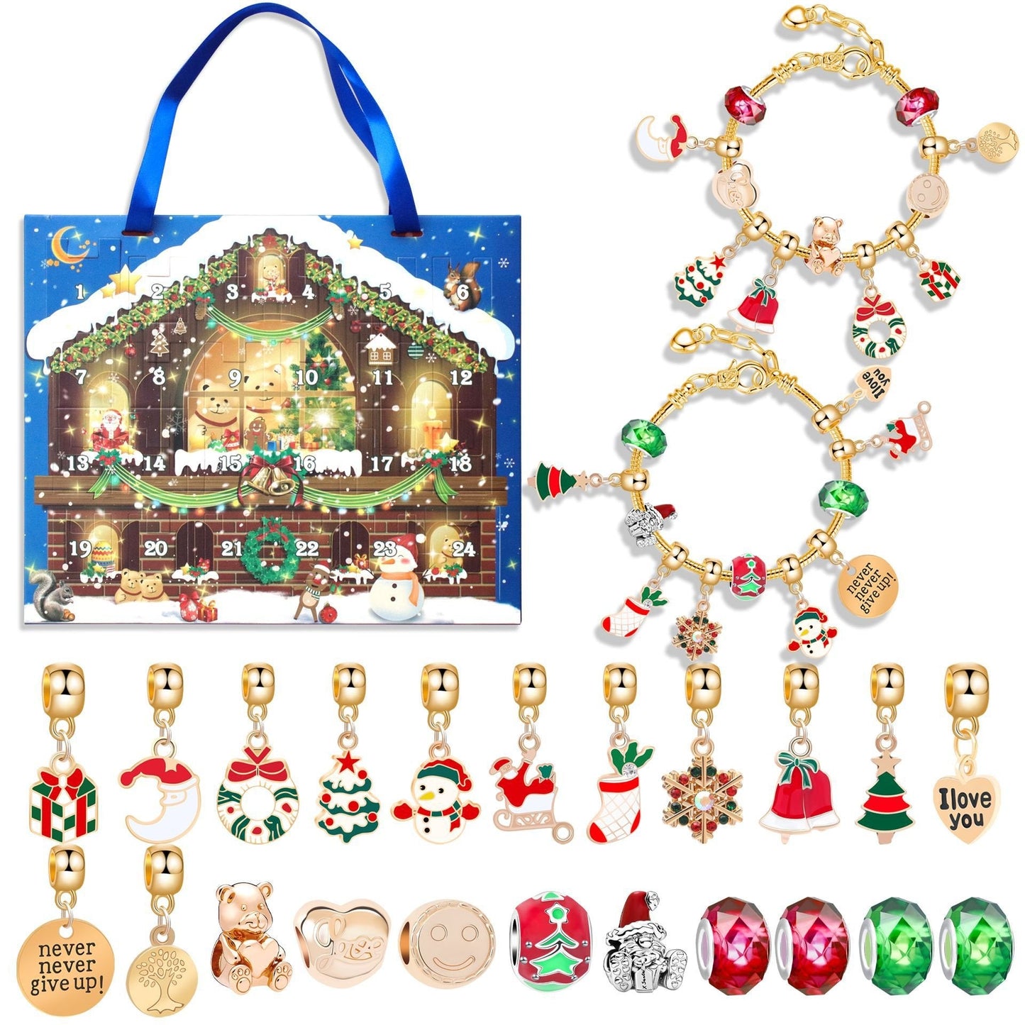 Naotstore - diy christmas advent calendar bracelets set