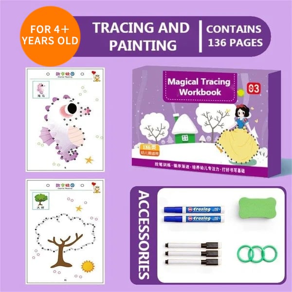 Naotstore - Magical Tracing Workbook Set