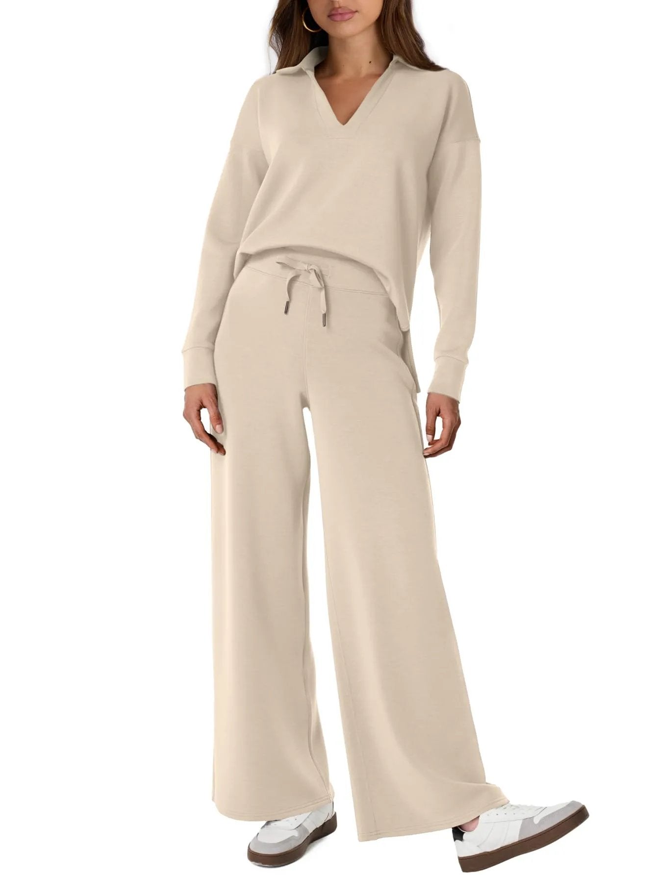 Naotstore - Casual Long Sleeve Sweatsuits Sets