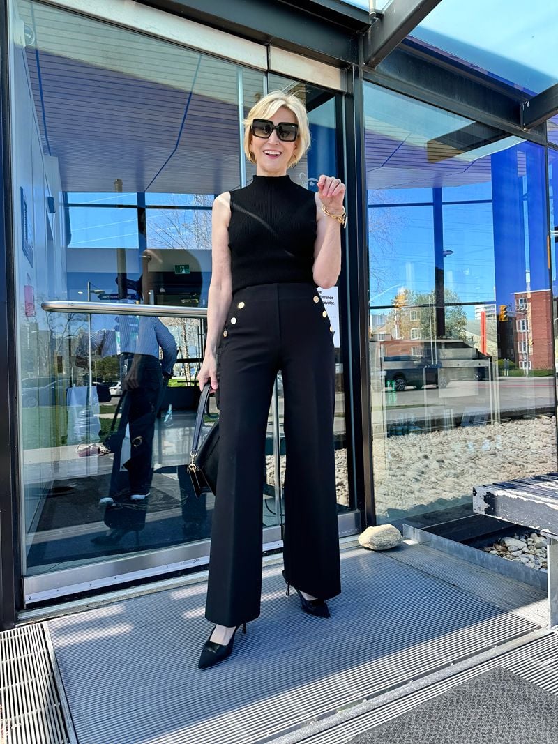 š¤£Last day! š„Special sale - Tummy Control Button Wide Leg Pant - naotstore