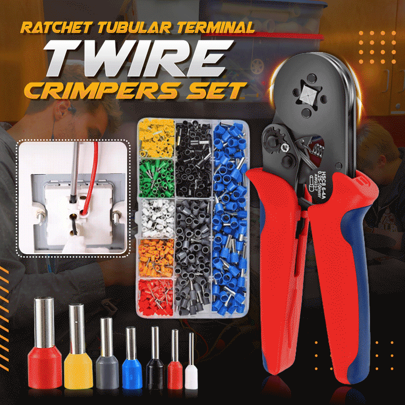 Naotstore - Ratchet Tubular Terminal Wire Crimpers Set