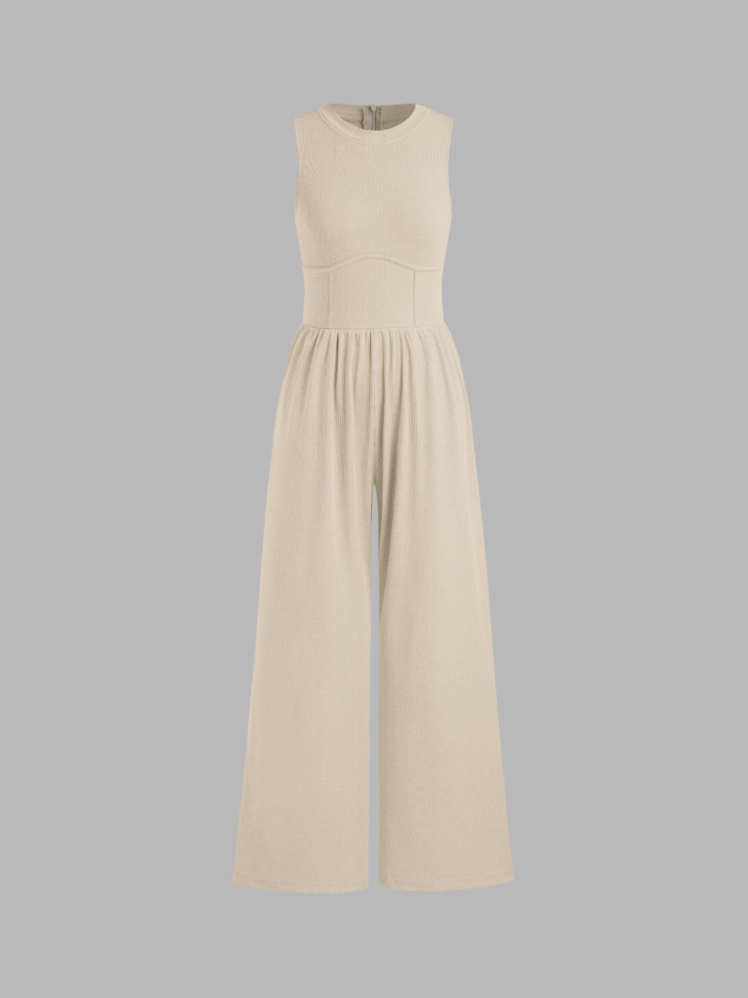 đ„Hottest items this month - Womenâs Solid Sleeveless Wide Leg Jumpsuit - naotstore