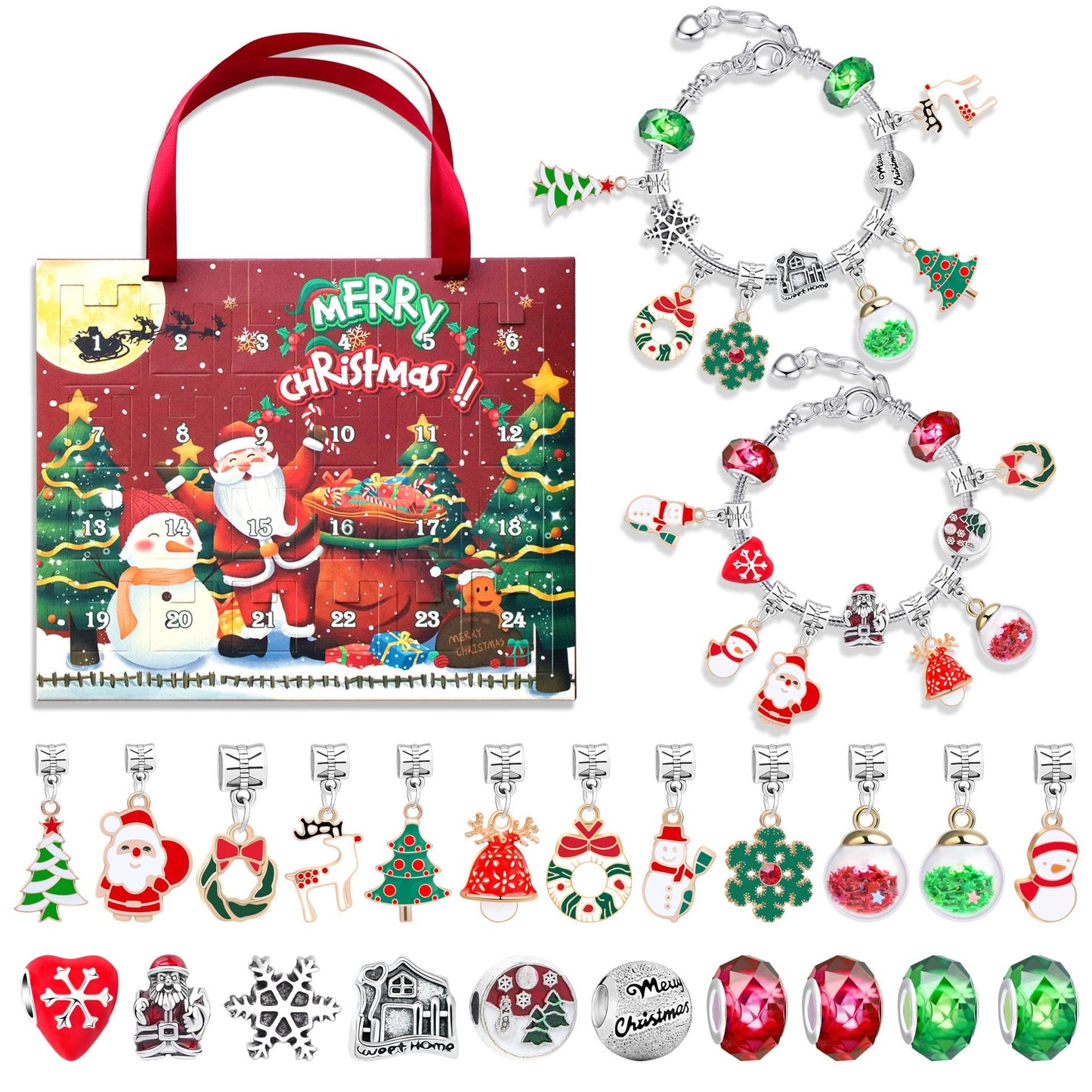 Naotstore - diy christmas advent calendar bracelets set
