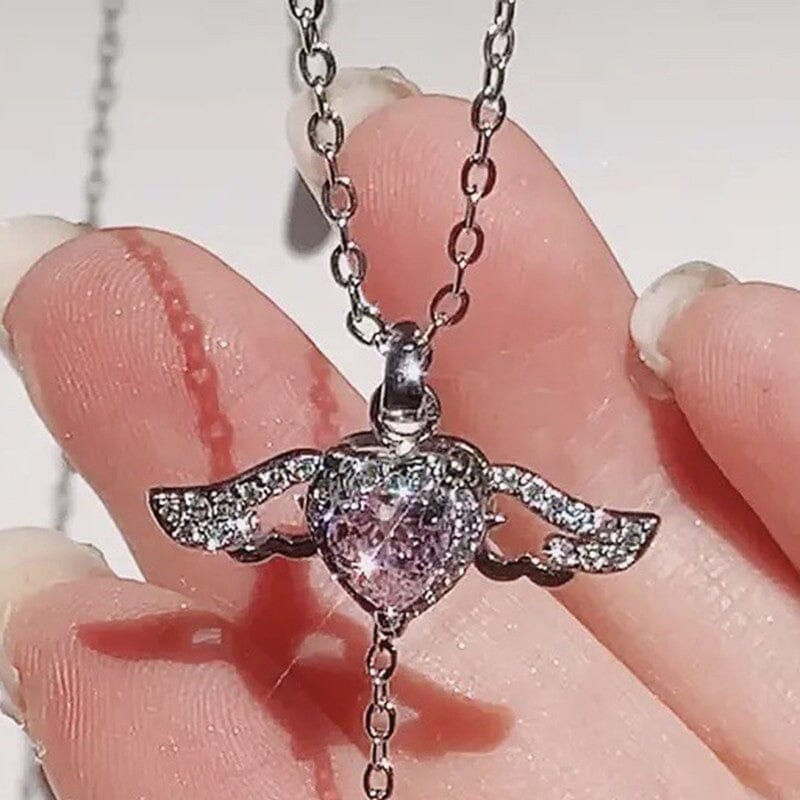Pink Angel Wings Necklace - naotstore