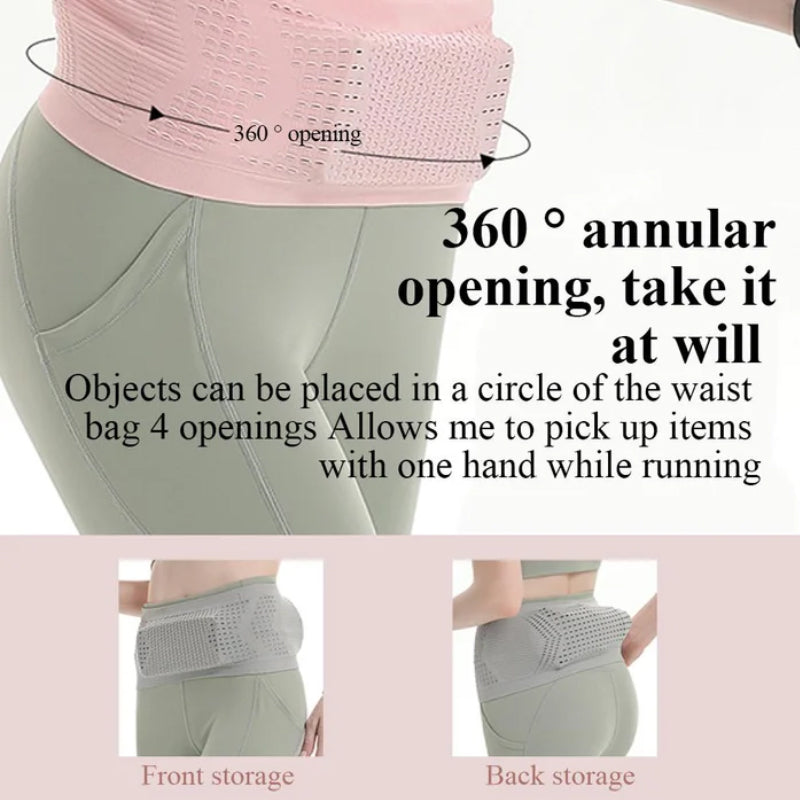 Multifunctional Knit Breathable Concealed Waist Bag - naotstore