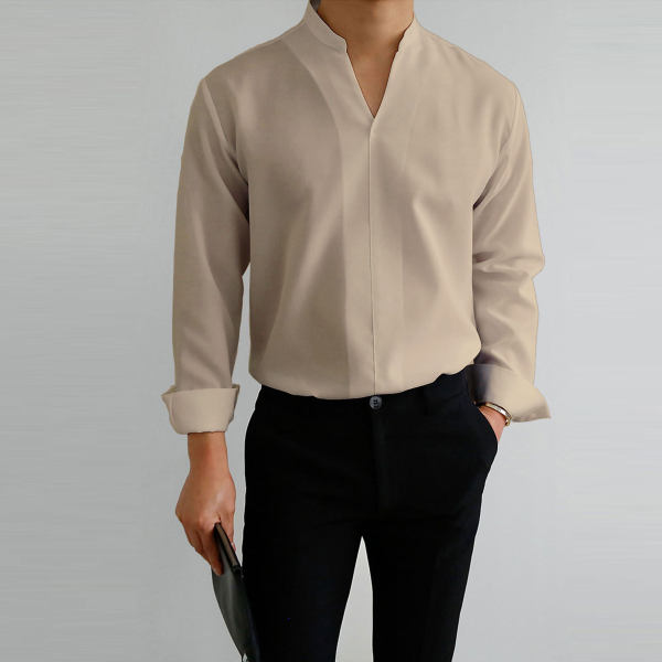 Naotstore - Gentlemans Simple Design Casual Shirt