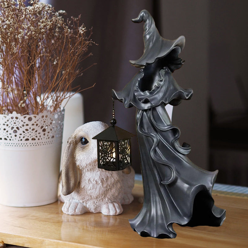 Naotstore - Witch With Lantern Decoration