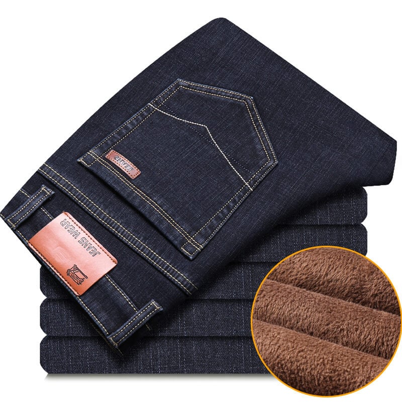 Naotstore - Male Loose Stretchy Denim Straight Pants