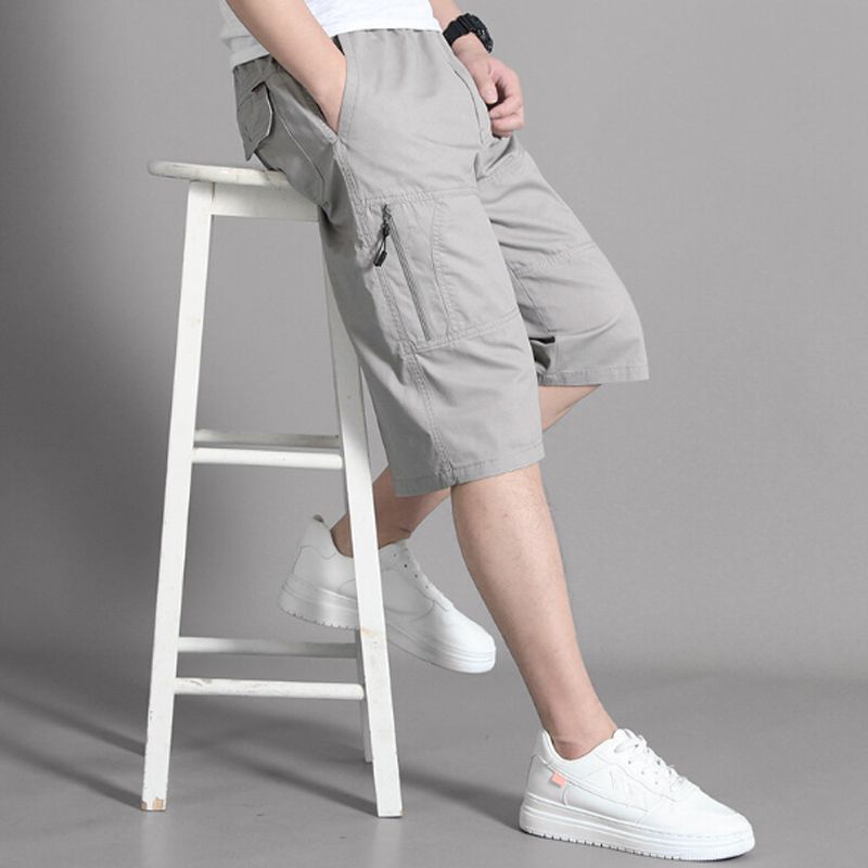 Naotstore - Men’s Relaxed-fit Capri Pants