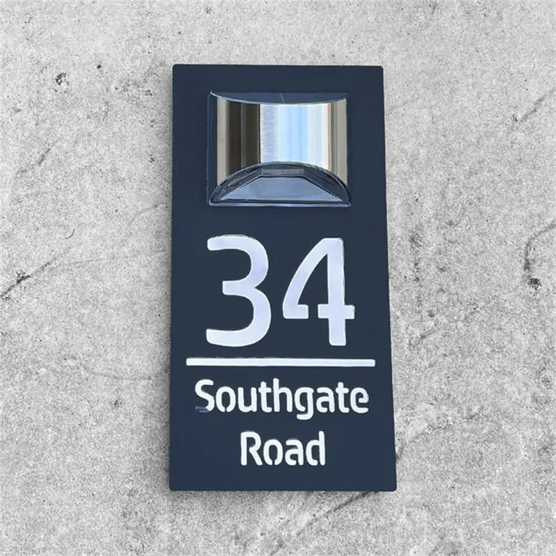 Naotstore - Personalized Solar Modern Door Plaque