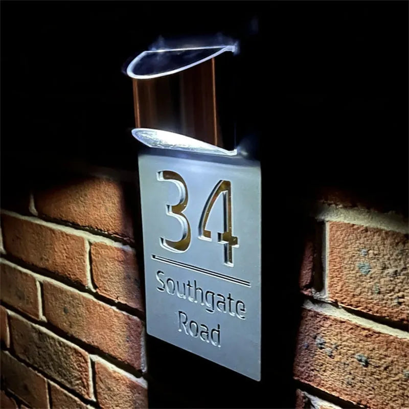 Naotstore - Personalized Solar Modern Door Plaque
