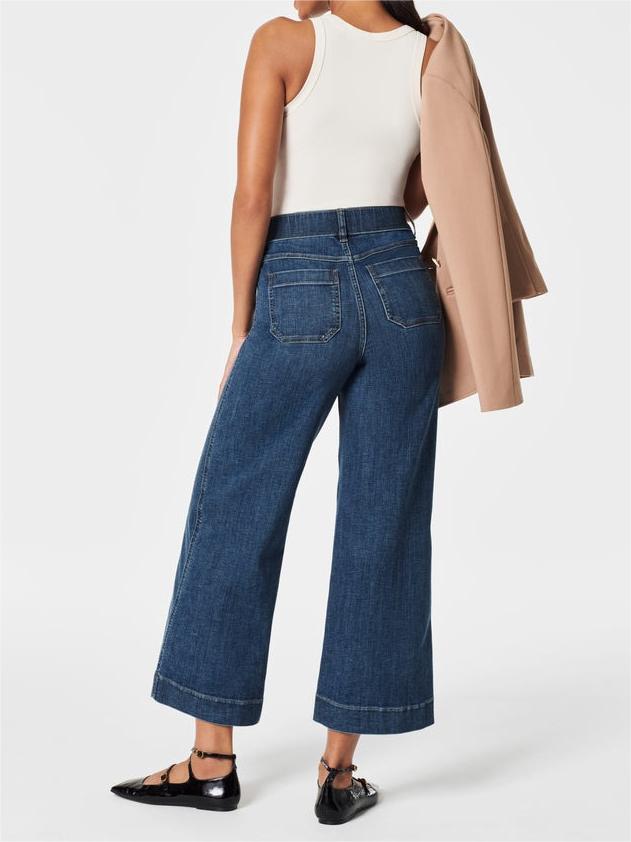 š„Last day! š„Special sale - Tummy Control Cropped Wide-Leg Jeans - naotstore
