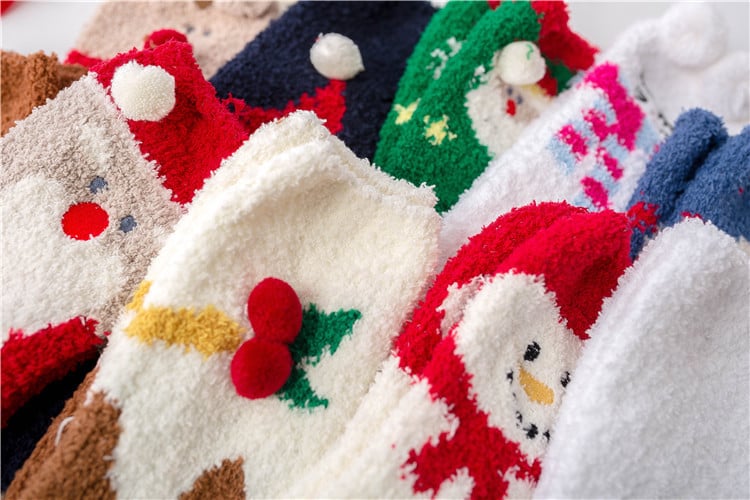 Naotstore - Cute Christmas Style Thickened Warm Socks