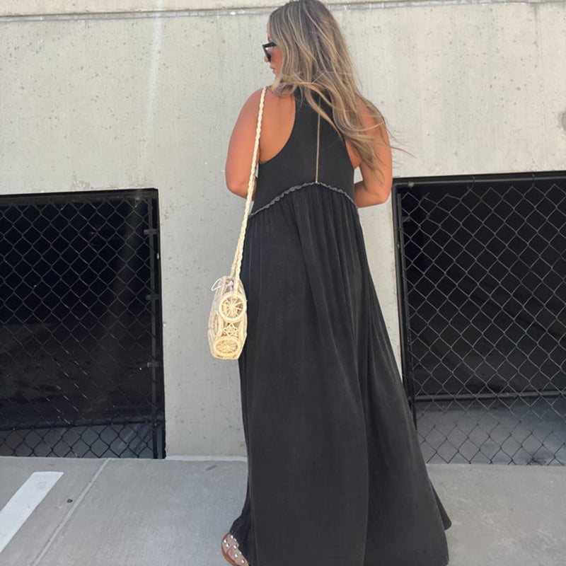 ✨This week's special price is $16.99💗Slit Casual Simple Loose Maxi Long Dress
