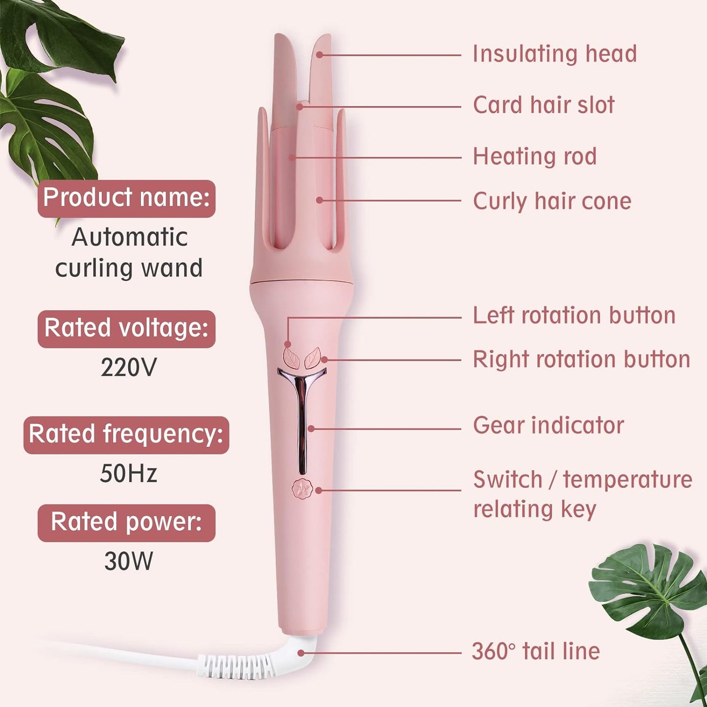 Naotstore - Rotating automatic curling iron