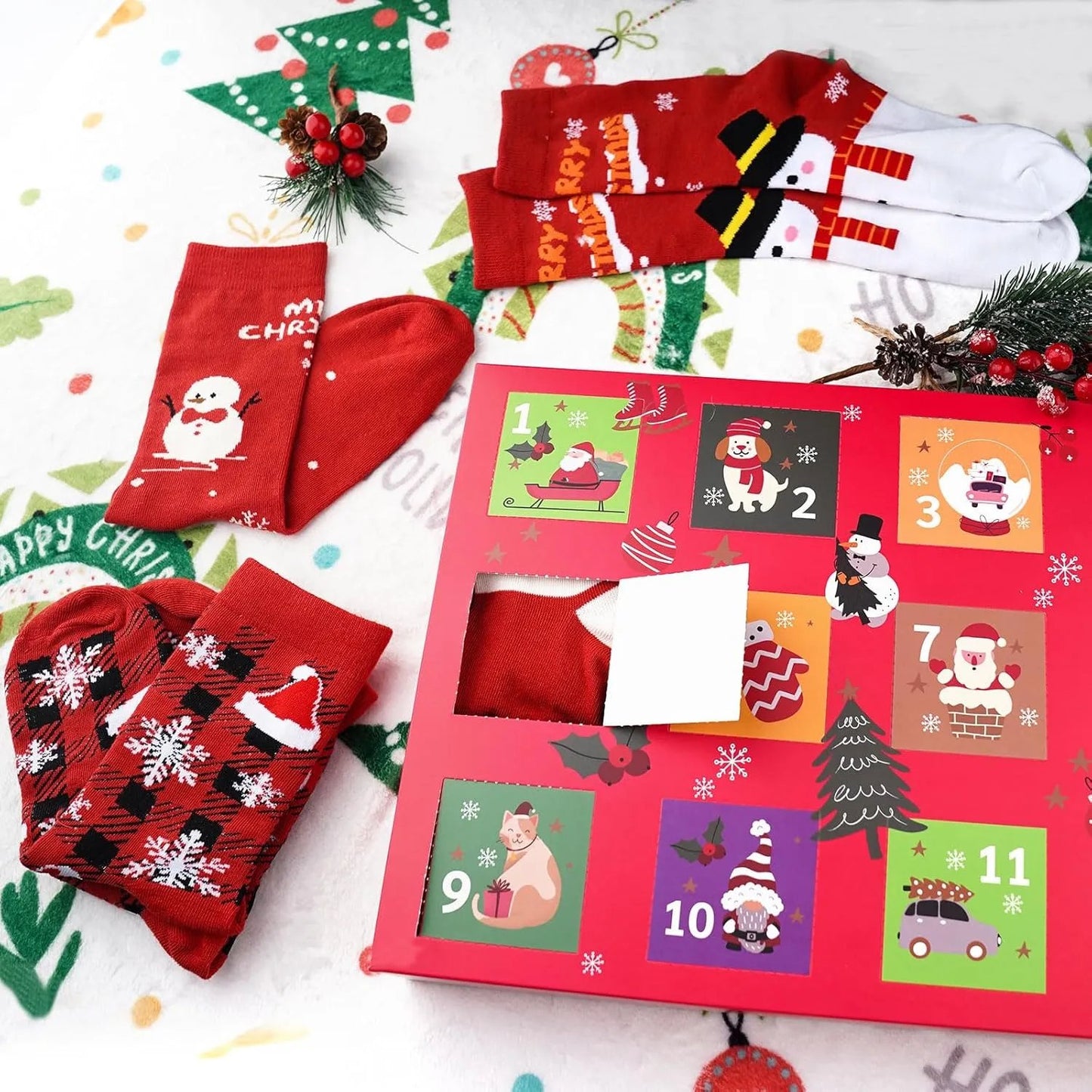 Naotstore - Christmas Warm Socks Advent Calendar