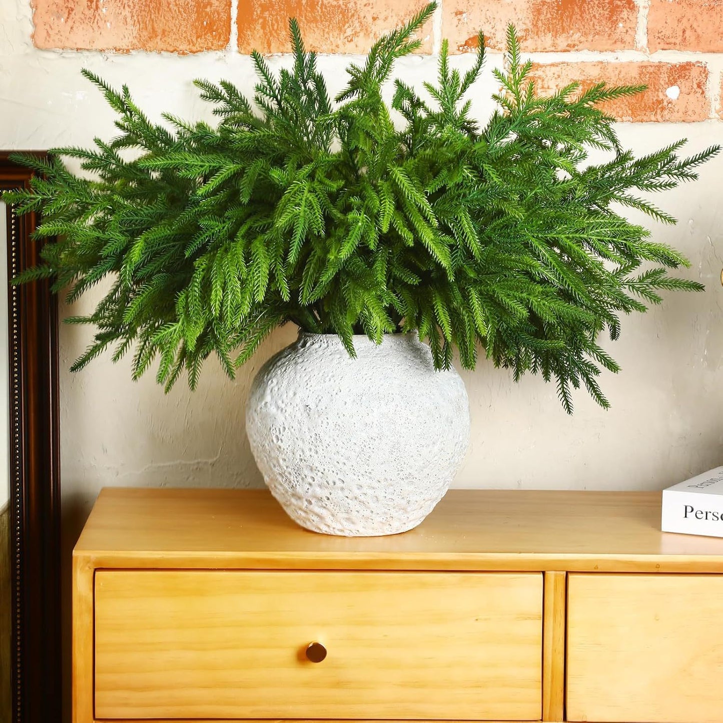 Naotstore - Natural Christmas Greenery-Norfolk Pine Branch