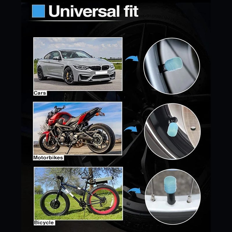 Naotstore - Universal Fluorescent Tire Valve Caps