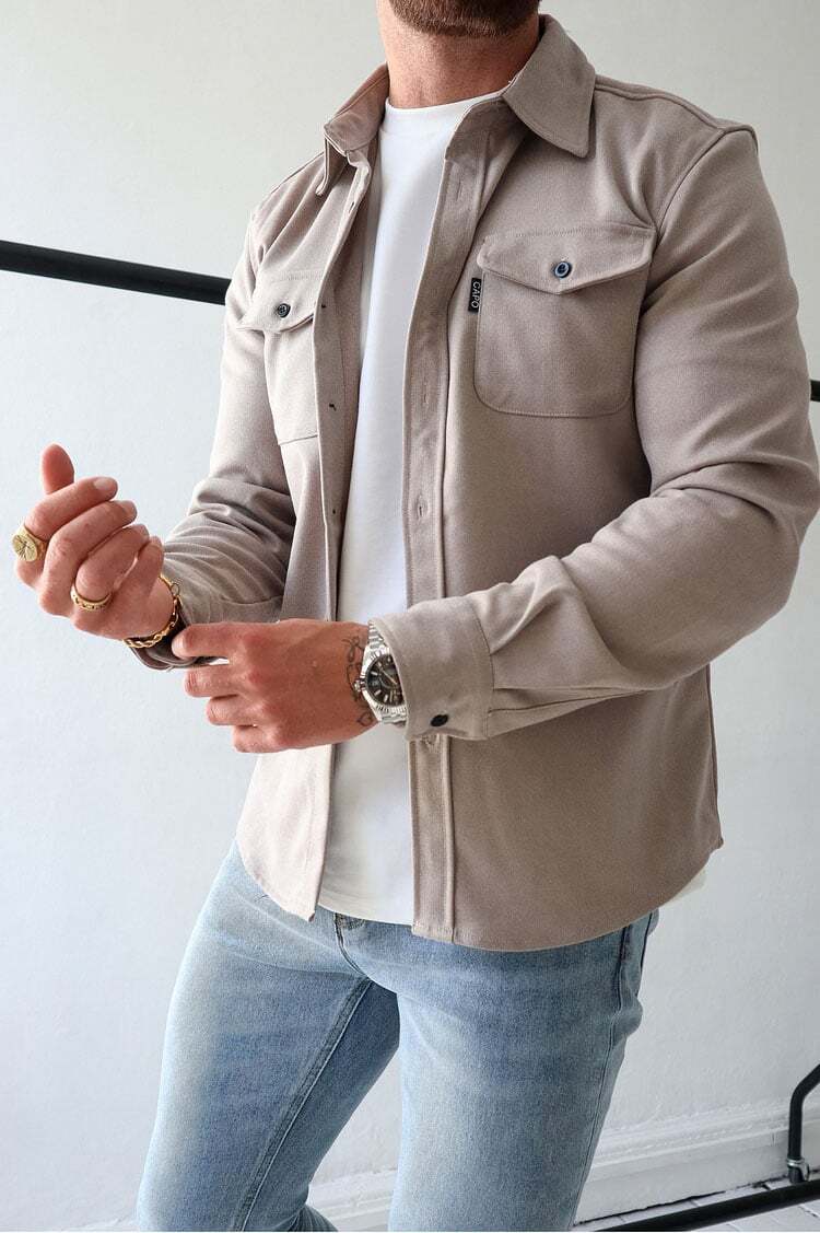 Naotstore - Button Down Shirt Jacket