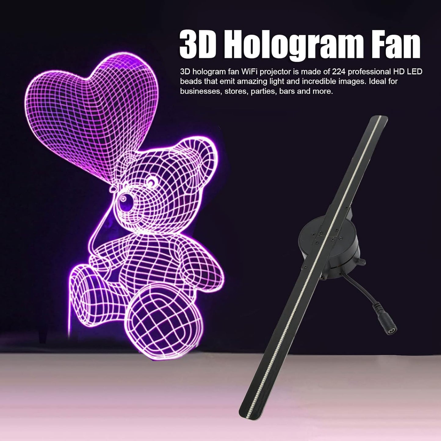 Naotstore - 3D Hologram LED Fan Projector