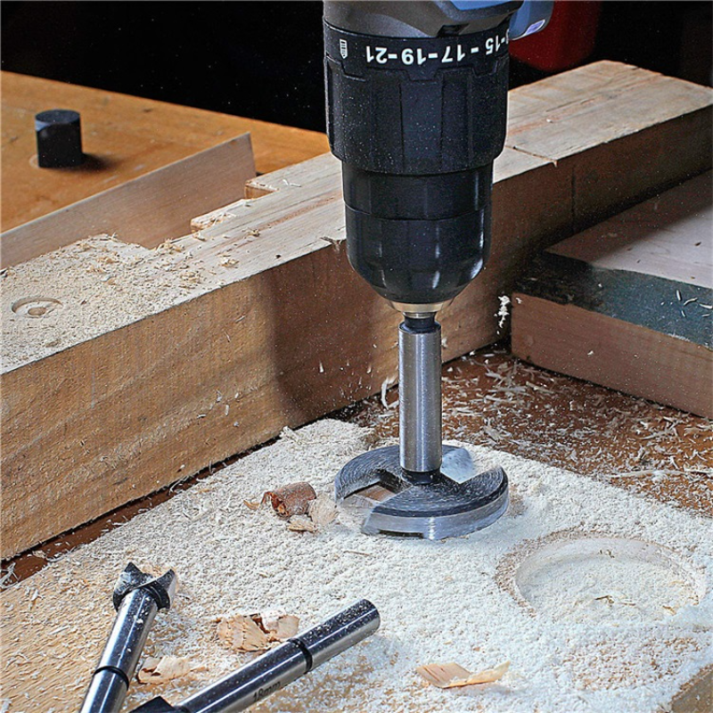 Naotstore - Bit Set with Round Shank for Wood