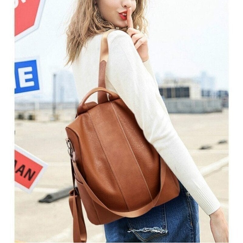 đ„This week's specials - Limited Leather Ladies Anti-theft Backpack - naotstore