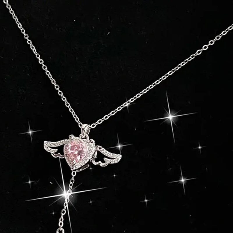 Pink Angel Wings Necklace - naotstore