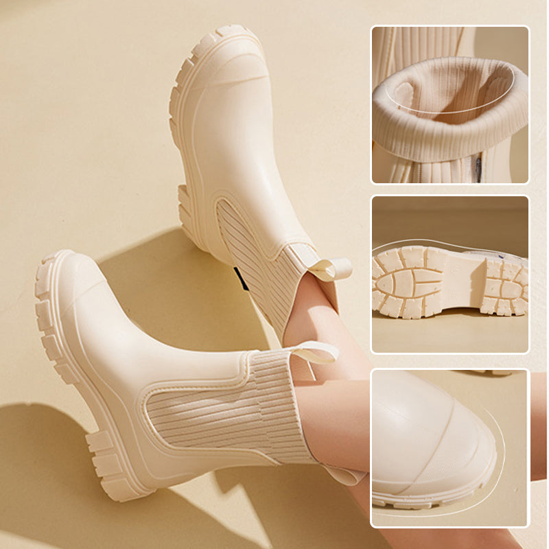 Naotstore - Waterproof Non-Slip Thick Sole Mid-Calf Boots