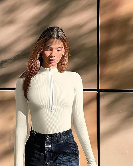 Naotstore - Zip-Up Bodysuit-Buy more save more