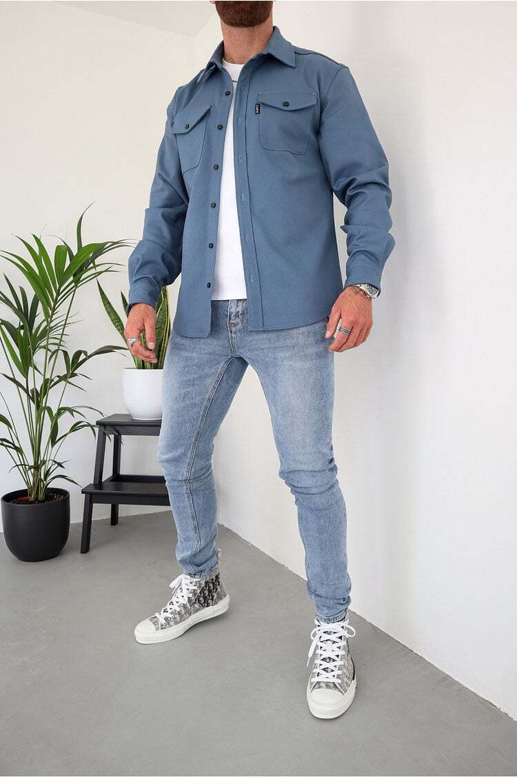 Naotstore - Button Down Shirt Jacket
