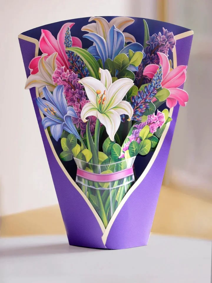 🔥Last day! 💥Special sale - Pop Up Flower Bouquet Greeting Card - naotstore