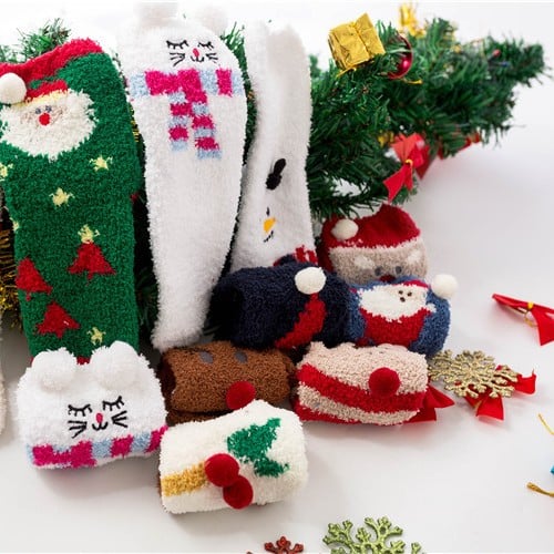 Naotstore - Cute Christmas Style Thickened Warm Socks