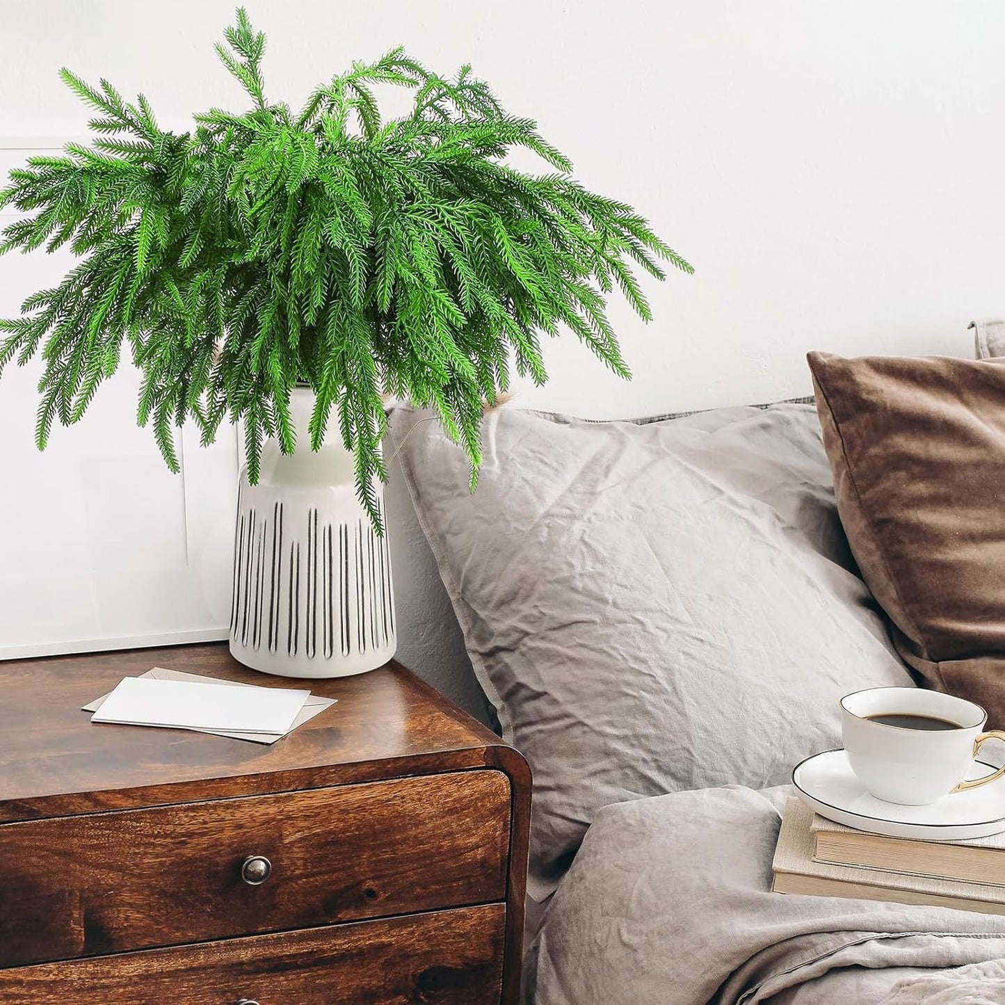 Naotstore - Natural Christmas Greenery-Norfolk Pine Branch