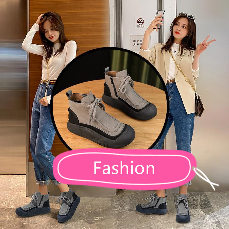 Naotstore - Women's Warm Thick Fashion Martin boots