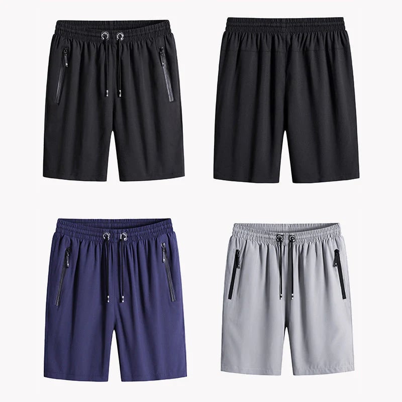 Naotstore - Stylish and Comfortable Plus Size Men's Ice Silk Stretch Shorts