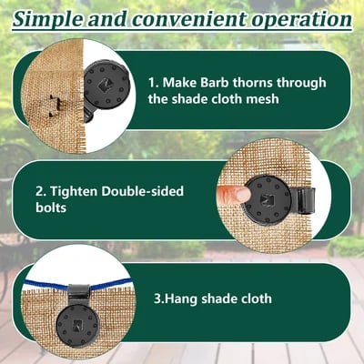 Naotstore - Shade Cloth Heavy Duty Lock Grip
