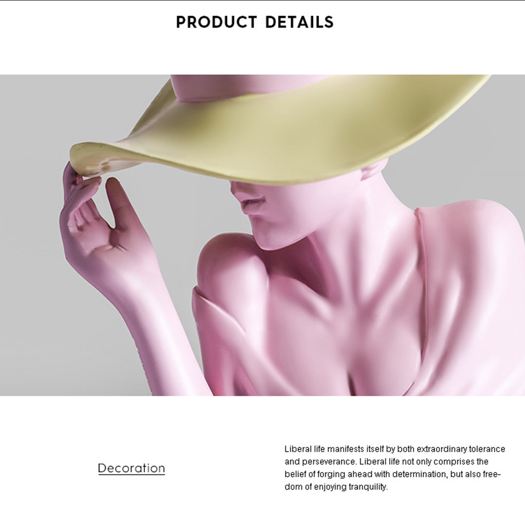 Naotstore - Modern Girl Statue Flower Vase