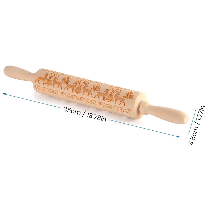 Naotstore - Christmas Wooden Rolling Pins