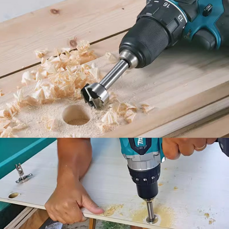 Naotstore - Bit Set with Round Shank for Wood